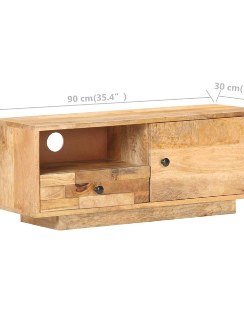 Загрузите изображение в средство просмотра галереи, Comodă TV, 90x30x35 cm, lemn masiv de mango Lando - Lando
