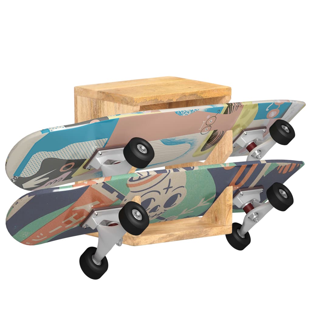 Suport skateboard de perete, 25x20x30 cm, lemn masiv de mango - Lando