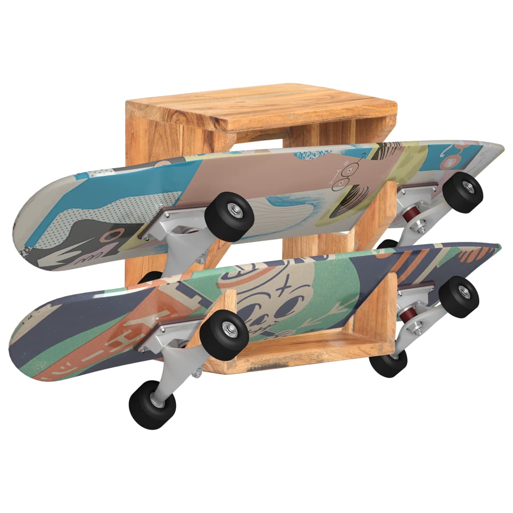 Suport skateboard de perete 25x20x30 cm lemn masiv de acacia - Lando