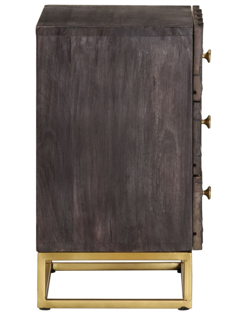 Загрузите изображение в средство просмотра галереи, Noptieră, 40x30x50 cm, negru, lemn masiv de mango - Lando
