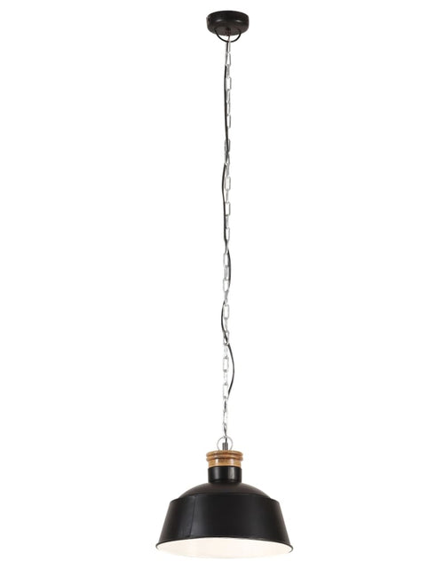 Încărcați imaginea în vizualizatorul Galerie, Lampă suspendată industrială, negru, 32 cm, E27 - Lando
