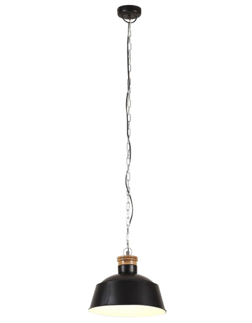 Загрузите изображение в средство просмотра галереи, Lampă suspendată industrială, negru, 32 cm, E27 - Lando
