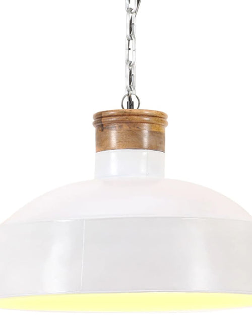 Încărcați imaginea în vizualizatorul Galerie, Lampă suspendată industrială, alb, 42 cm, E27 Lando - Lando
