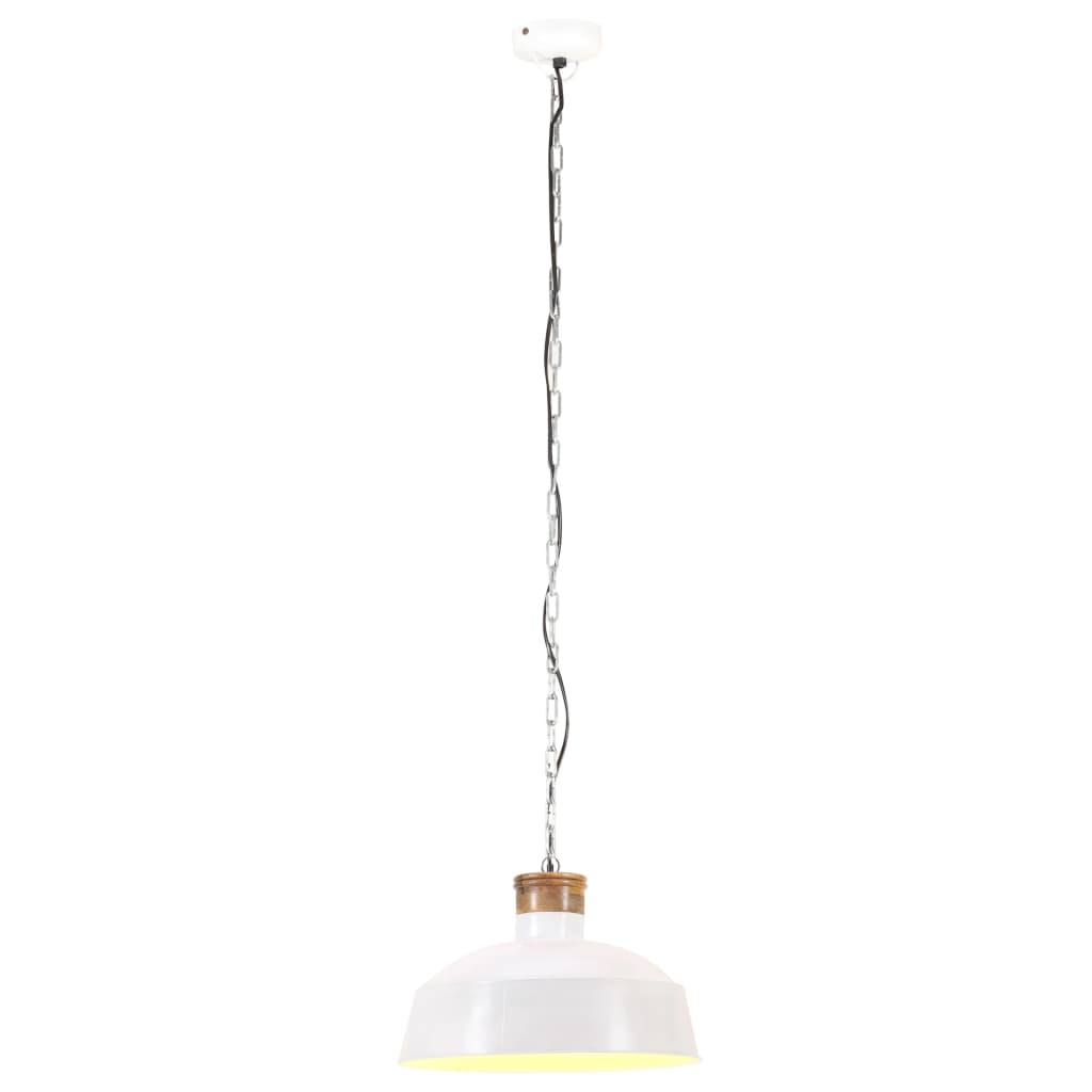 Lampă suspendată industrială, alb, 42 cm, E27 Lando - Lando