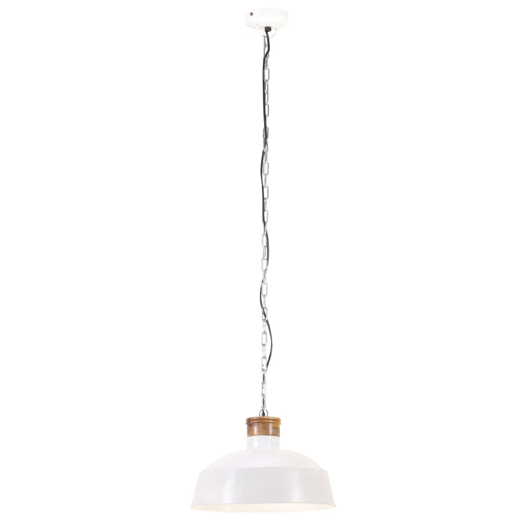 Lampă suspendată industrială, alb, 42 cm, E27 Lando - Lando