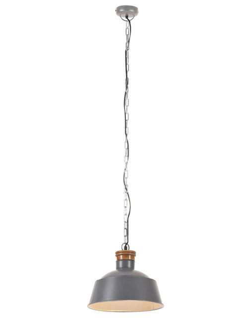 Загрузите изображение в средство просмотра галереи, Lampă suspendată industrială, gri, 32 cm, E27 Lando - Lando

