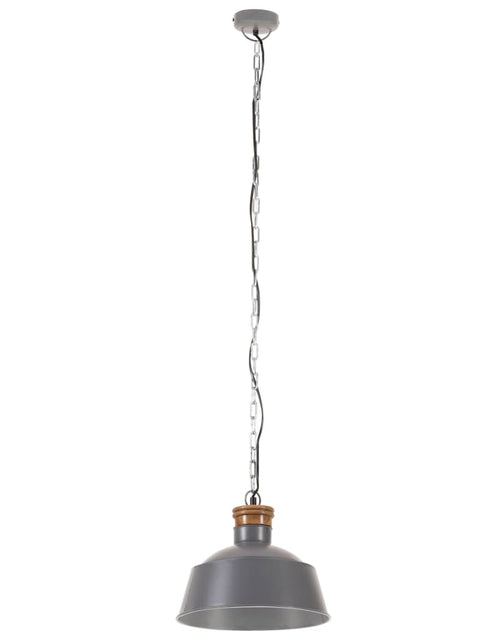 Încărcați imaginea în vizualizatorul Galerie, Lampă suspendată industrială, gri, 32 cm, E27 Lando - Lando
