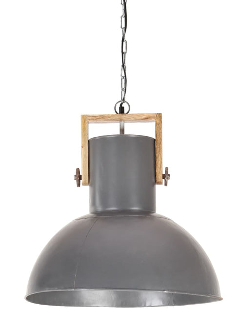 Загрузите изображение в средство просмотра галереи, Lampă suspendată industrială, 25 W, gri, 52 cm, mango E27, rotund Lando - Lando
