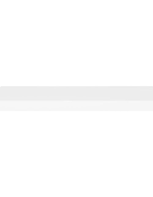 Загрузите изображение в средство просмотра галереи, Rafturi de perete suspendate, 2 buc., alb, 80x23,5x3,8 cm, MDF Lando - Lando
