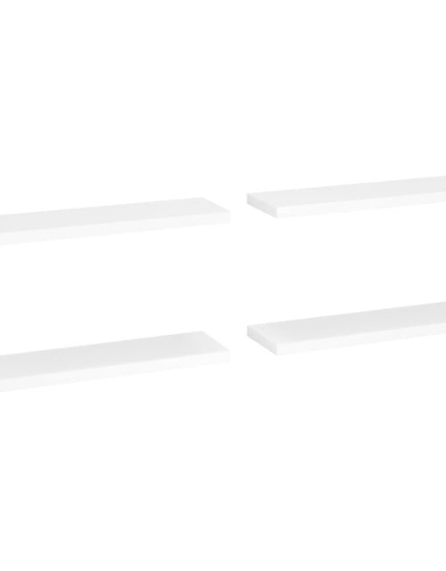 Încărcați imaginea în vizualizatorul Galerie, Rafturi de perete suspendate, 4 buc., alb, 90x23,5x3,8 cm, MDF Lando - Lando
