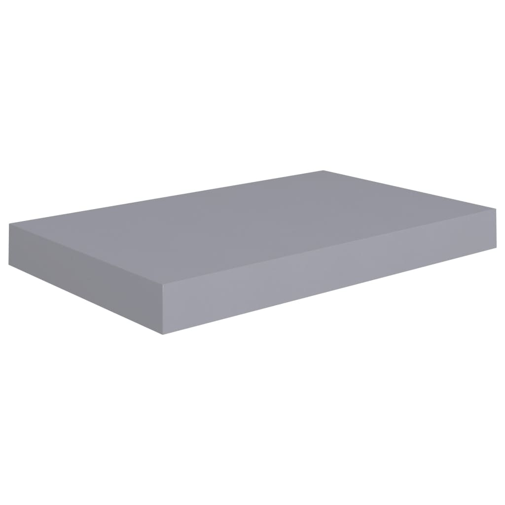 Rafturi de perete suspendate, 2 buc., gri, 40x23x3,8 cm, MDF Lando - Lando