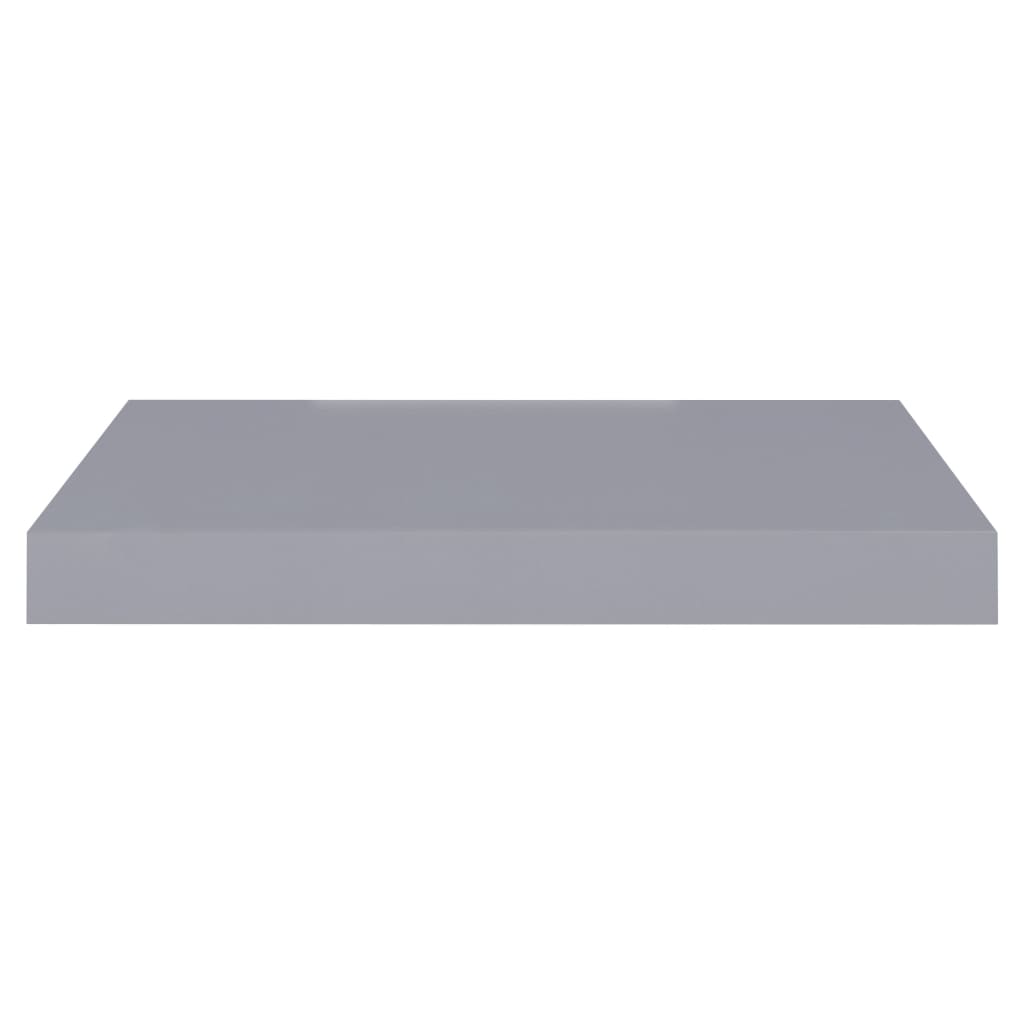 Rafturi de perete suspendate, 2 buc., gri, 40x23x3,8 cm, MDF Lando - Lando