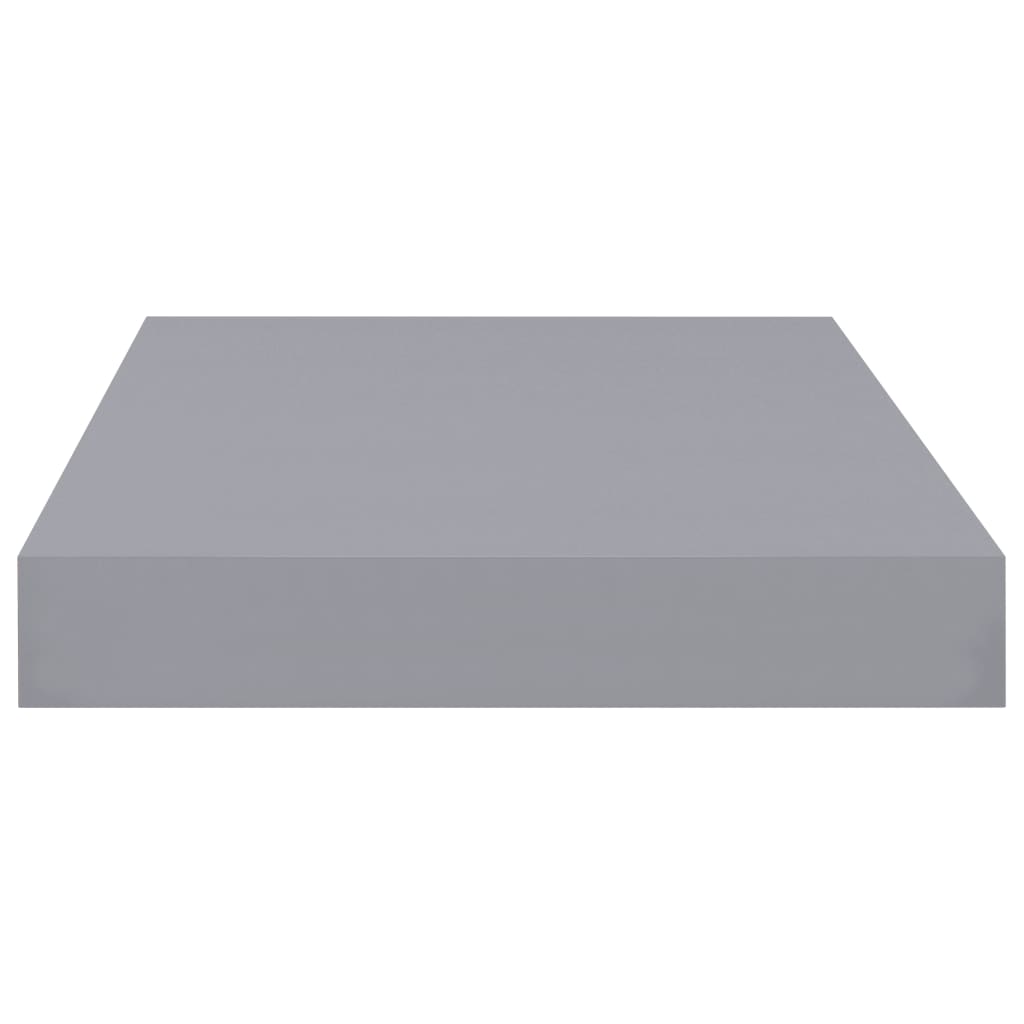 Rafturi de perete suspendate, 2 buc., gri, 40x23x3,8 cm, MDF Lando - Lando