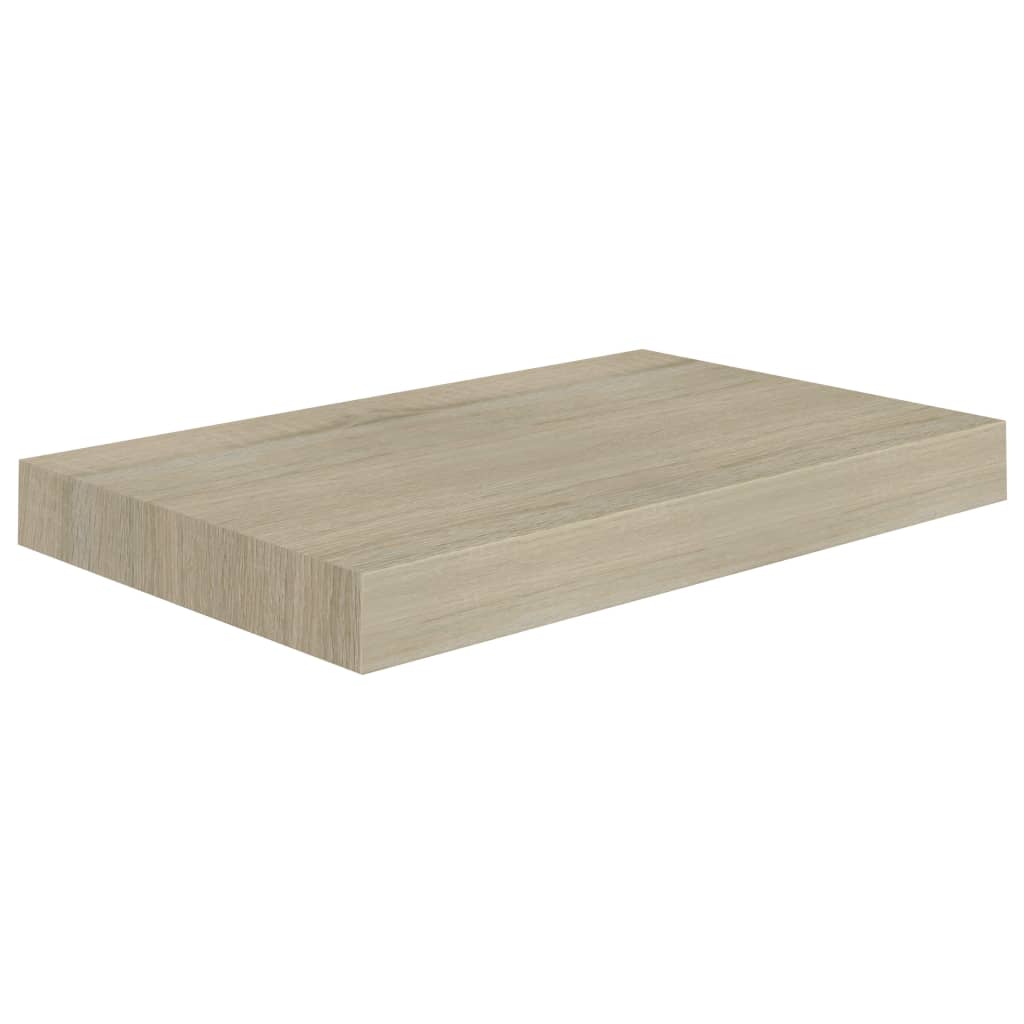 Rafturi de perete suspendate, 2 buc., stejar, 40x23x3,8 cm, MDF Lando - Lando