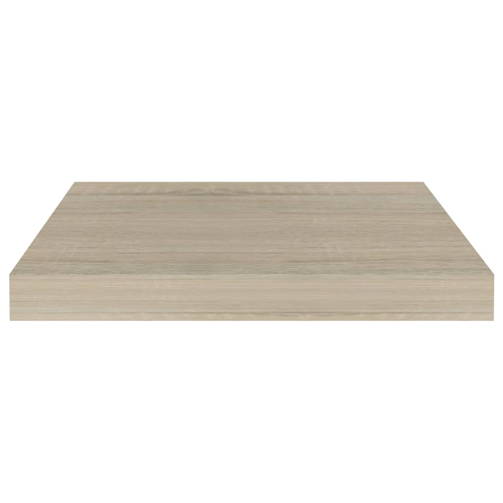 Rafturi de perete suspendate, 2 buc., stejar, 40x23x3,8 cm, MDF Lando - Lando