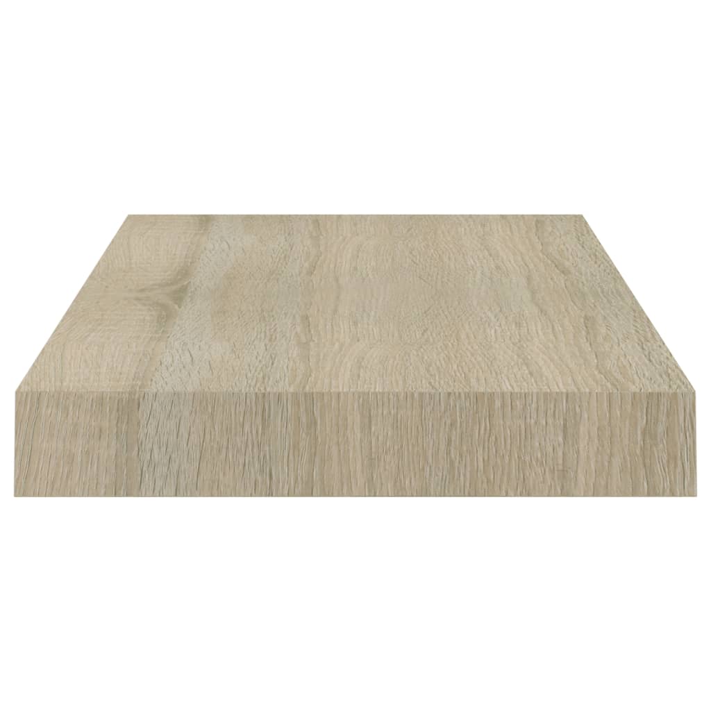 Rafturi de perete suspendate, 2 buc., stejar, 40x23x3,8 cm, MDF Lando - Lando