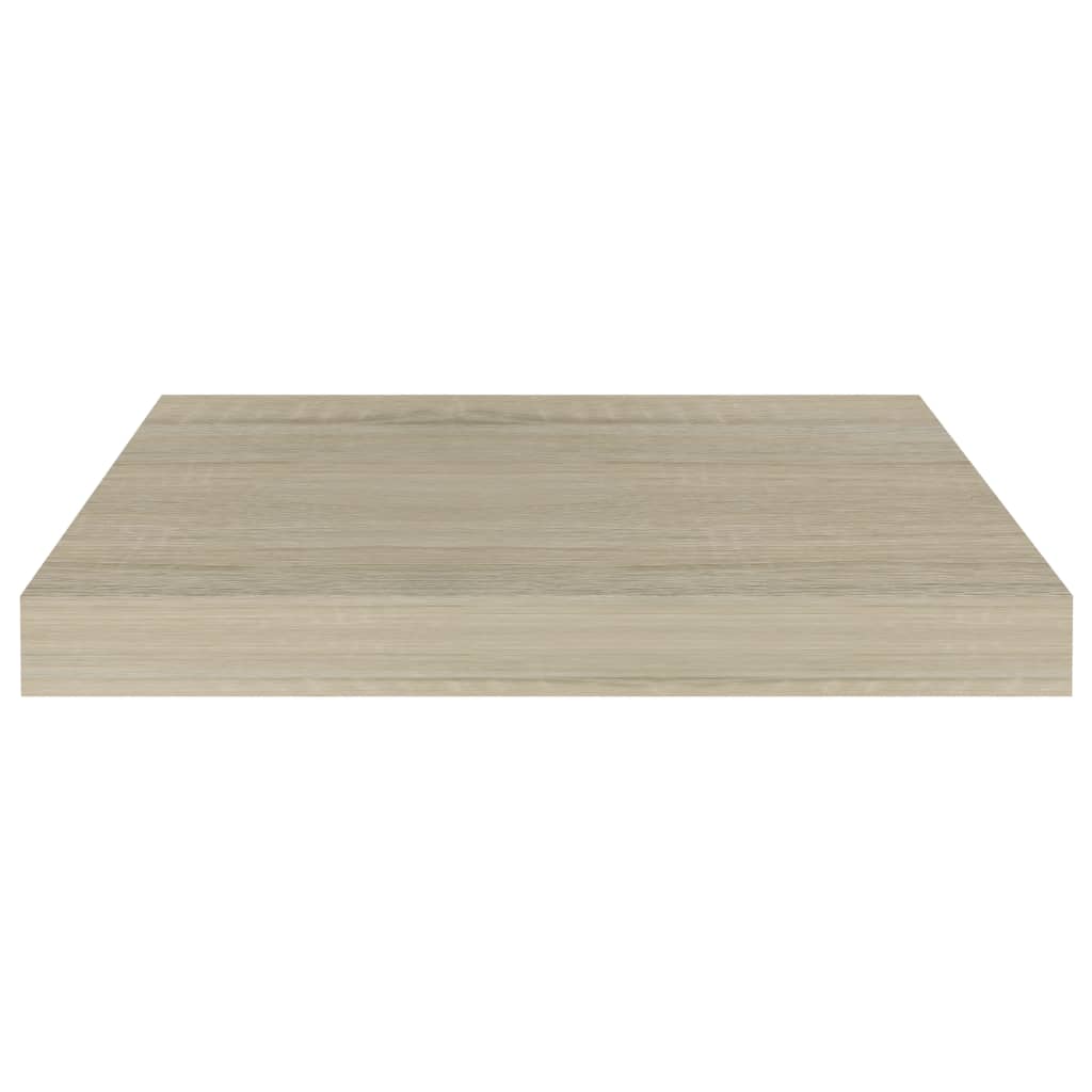 Rafturi de perete suspendate, 4 buc., stejar, 40x23x3,8 cm, MDF Lando - Lando