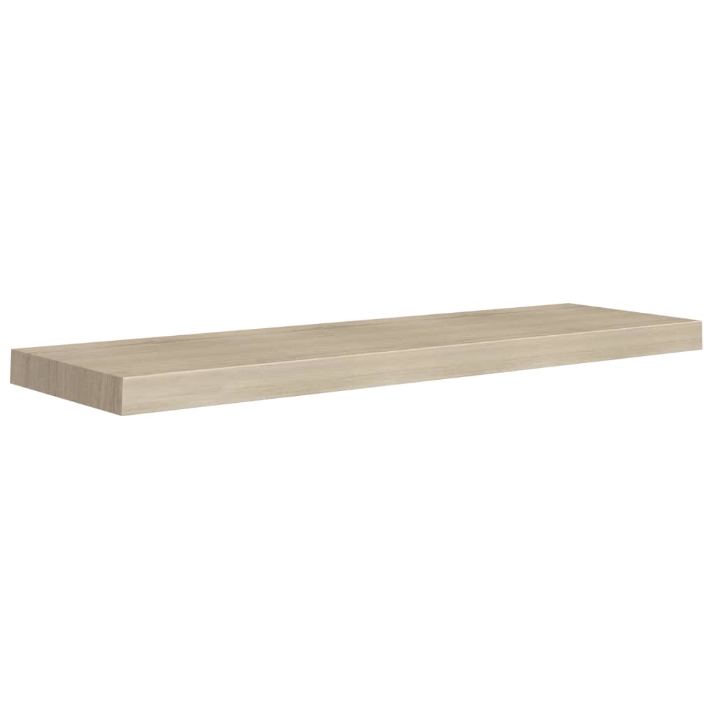 Rafturi de perete suspendate 4 buc. stejar, 90x23,5x3,8 cm, MDF Lando - Lando