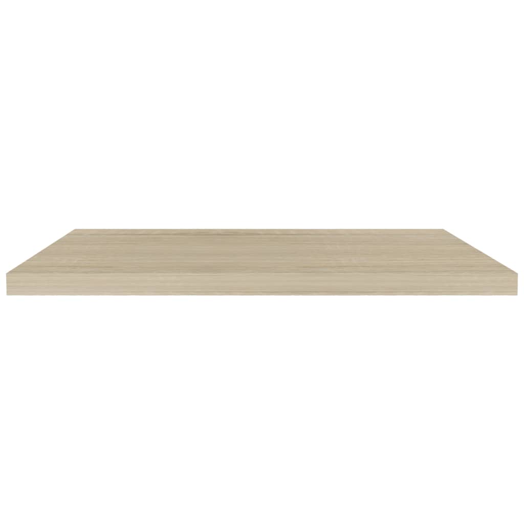 Rafturi de perete suspendate 4 buc. stejar, 90x23,5x3,8 cm, MDF Lando - Lando