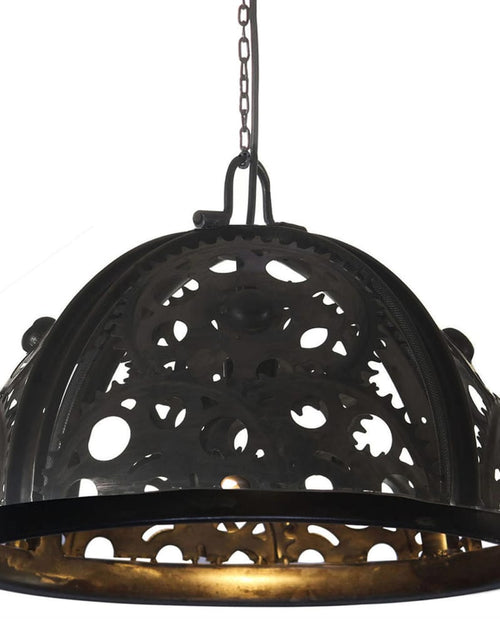 Încărcați imaginea în vizualizatorul Galerie, Lampă de tavan industrială cu lanț, model roată, 45 cm, E27 Lando - Lando
