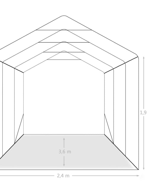 Загрузите изображение в средство просмотра галереи, Cort de garaj, verde, 2,4 x 3,6 m, PVC Lando - Lando
