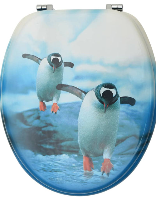 Încărcați imaginea în vizualizatorul Galerie, Scaune WC cu capac, 2 buc., MDF, model pinguin Lando - Lando

