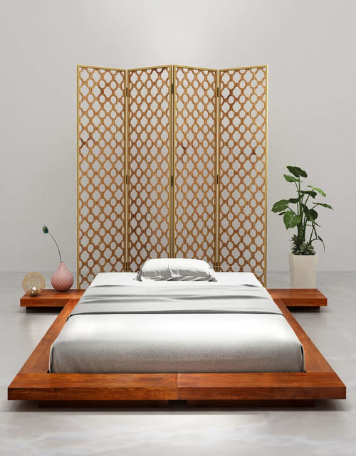 Загрузите изображение в средство просмотра галереи, Cadru pat futon, stil japonez, 100 x 200 cm, lemn masiv acacia - Lando
