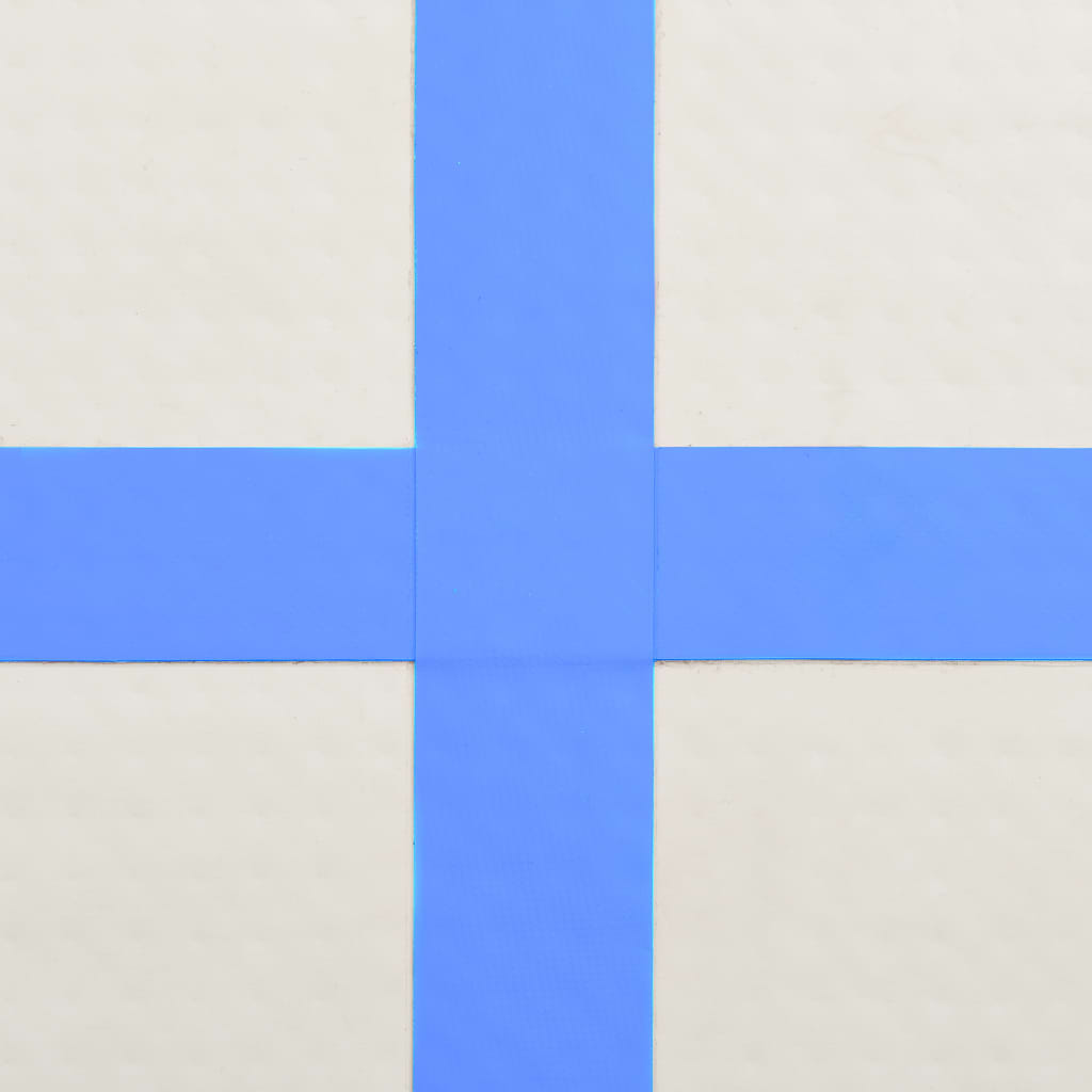 Saltea gimnastică gonflabilă, pompă, albastru 60x100x15 cm, PVC - Lando