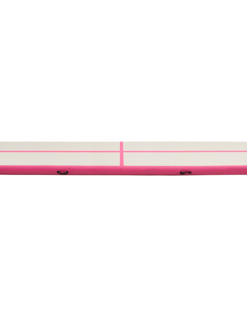 Încărcați imaginea în vizualizatorul Galerie, Saltea gimnastică gonflabilă cu pompă roz 600x100x15 cm PVC Lando - Lando
