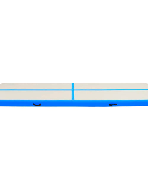 Загрузите изображение в средство просмотра галереи, Saltea gimnastică gonflabilă cu pompă albastru 600x100x15cm PVC Lando - Lando
