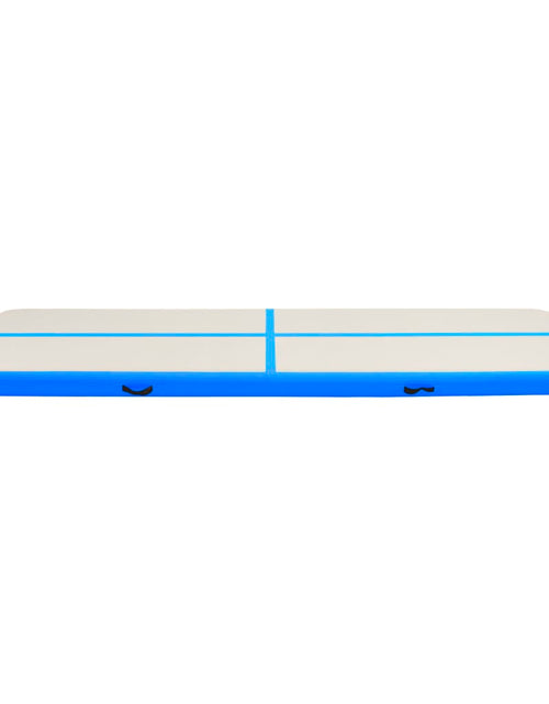 Загрузите изображение в средство просмотра галереи, Saltea gimnastică gonflabilă cu pompă albastru 600x100x20cm PVC Lando - Lando
