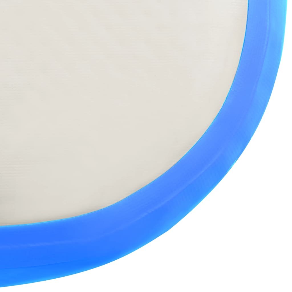 Saltea gimnastică gonflabilă cu pompă albastru 200x200x10cm PVC - Lando