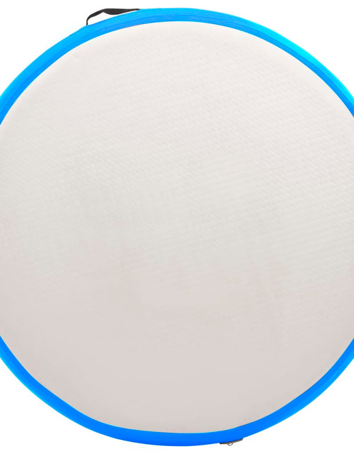 Încărcați imaginea în vizualizatorul Galerie, Saltea gimnastică gonflabilă cu pompă albastru 100x100x10cm PVC - Lando
