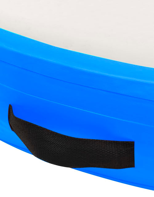 Загрузите изображение в средство просмотра галереи, Saltea gimnastică gonflabilă cu pompă albastru 100x100x10cm PVC - Lando
