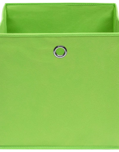 Încărcați imaginea în vizualizatorul Galerie, Cutii depozitare, 10 buc., verde, 28x28x28 cm, material nețesut - Lando
