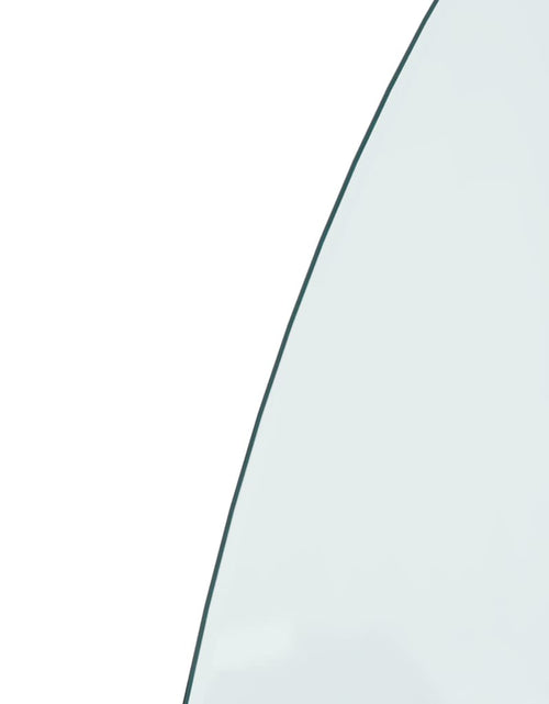 Загрузите изображение в средство просмотра галереи, Placă de sticlă pentru șemineu ,semi-rotundă, 800x600 mm - Lando
