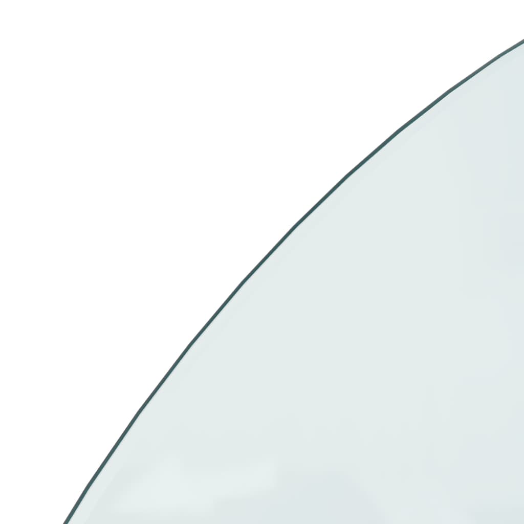 Placă de sticlă pentru șemineu, semi-rotundă, 1200x500 mm - Lando