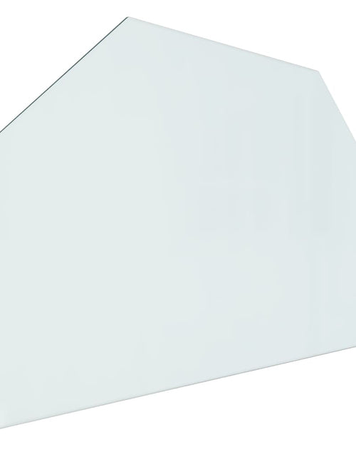 Încărcați imaginea în vizualizatorul Galerie, Placă de sticlă pentru șemineu, hexagonală, 80x50 cm - Lando
