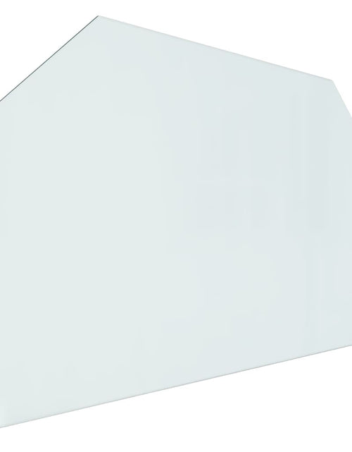 Загрузите изображение в средство просмотра галереи, Placă de sticlă pentru șemineu, hexagonală, 100x60 cm - Lando
