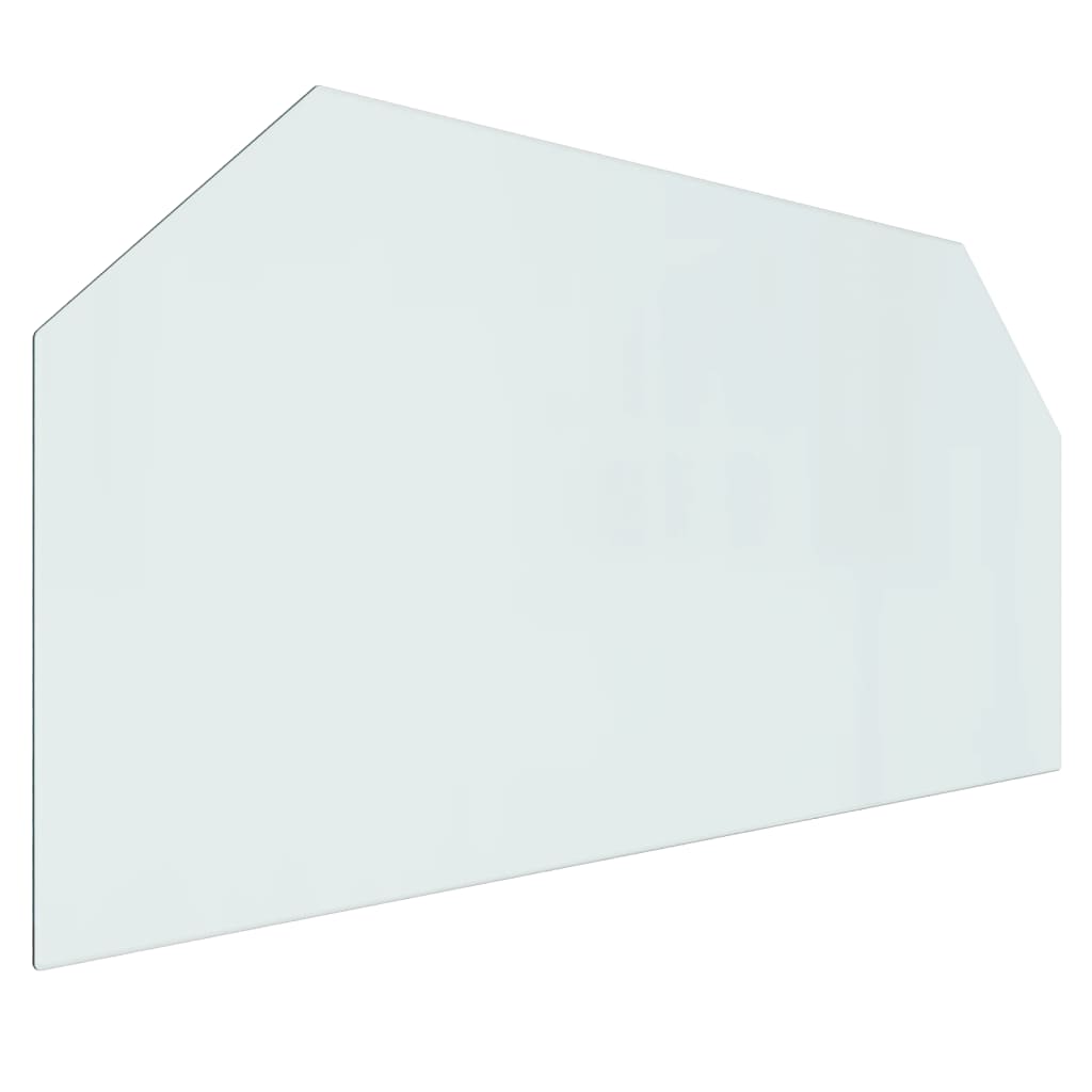 Placă de sticlă pentru șemineu, hexagonală, 120x60 cm - Lando