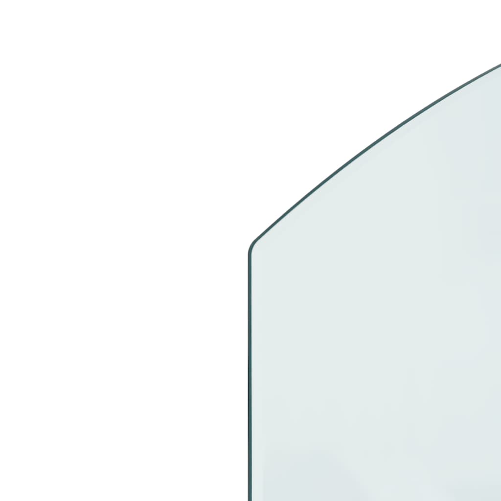 Placă de sticlă pentru șemineu, 80x50 cm - Lando