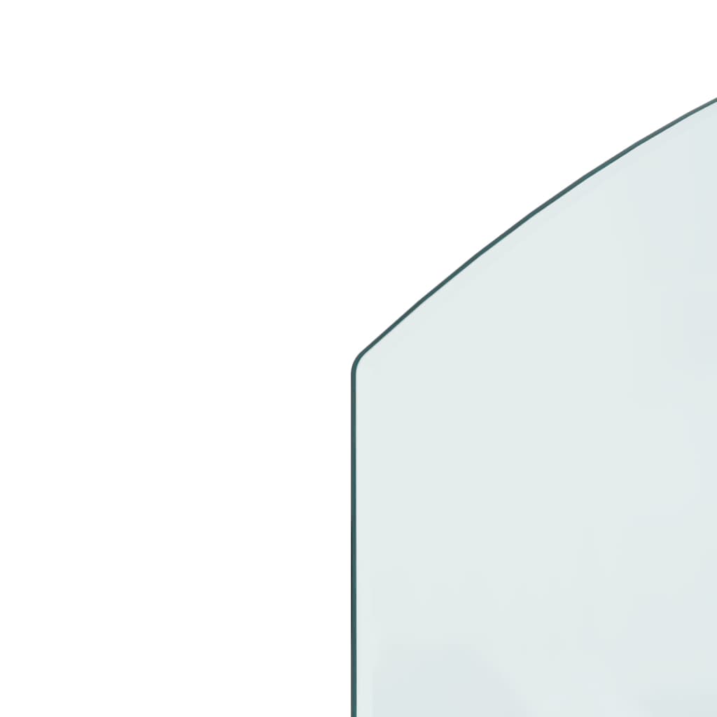 Placă de sticlă pentru șemineu, 80x60 cm - Lando