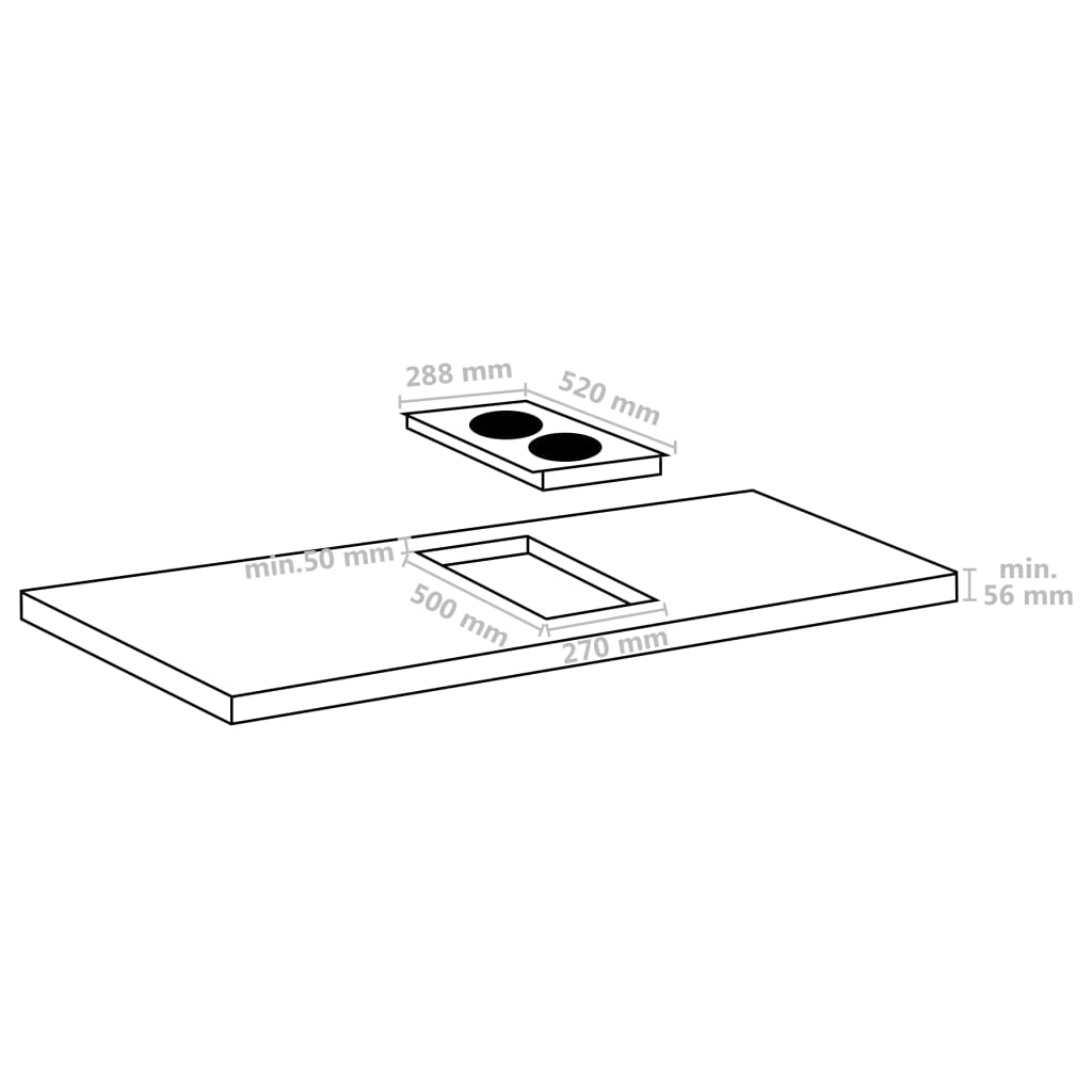 Plită cu inducție cu 2 arzătoare, control tactil, sticlă, 3500 W Lando - Lando