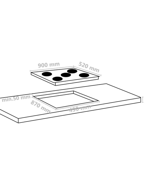 Încărcați imaginea în vizualizatorul Galerie, Plită ceramică cu 5 arzătoare, control tactil, 90 cm, 8500 W Lando - Lando
