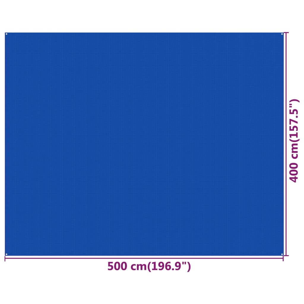 Covor pentru cort, albastru, 400x500 cm, HDPE Lando - Lando