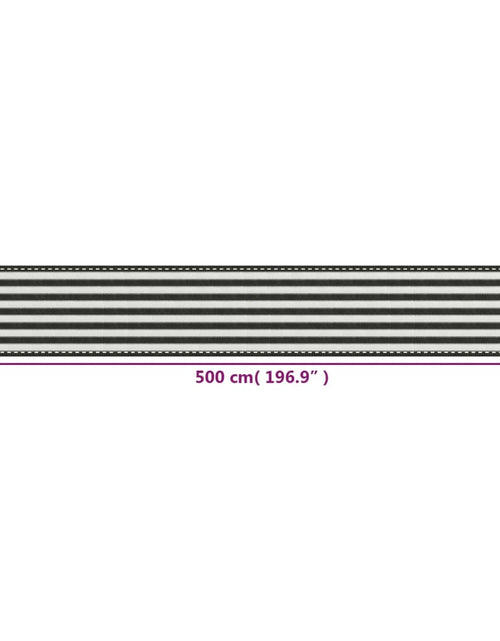 Загрузите изображение в средство просмотра галереи, Paravan pentru balcon, antracit și alb, 75 x 500 cm, HDPE - Lando
