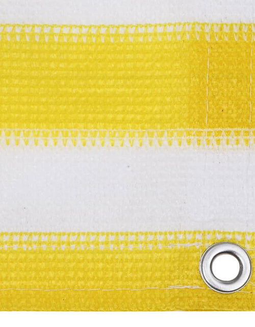 Încărcați imaginea în vizualizatorul Galerie, Paravan de balcon, galben și alb, 75x300 cm, HDPE - Lando
