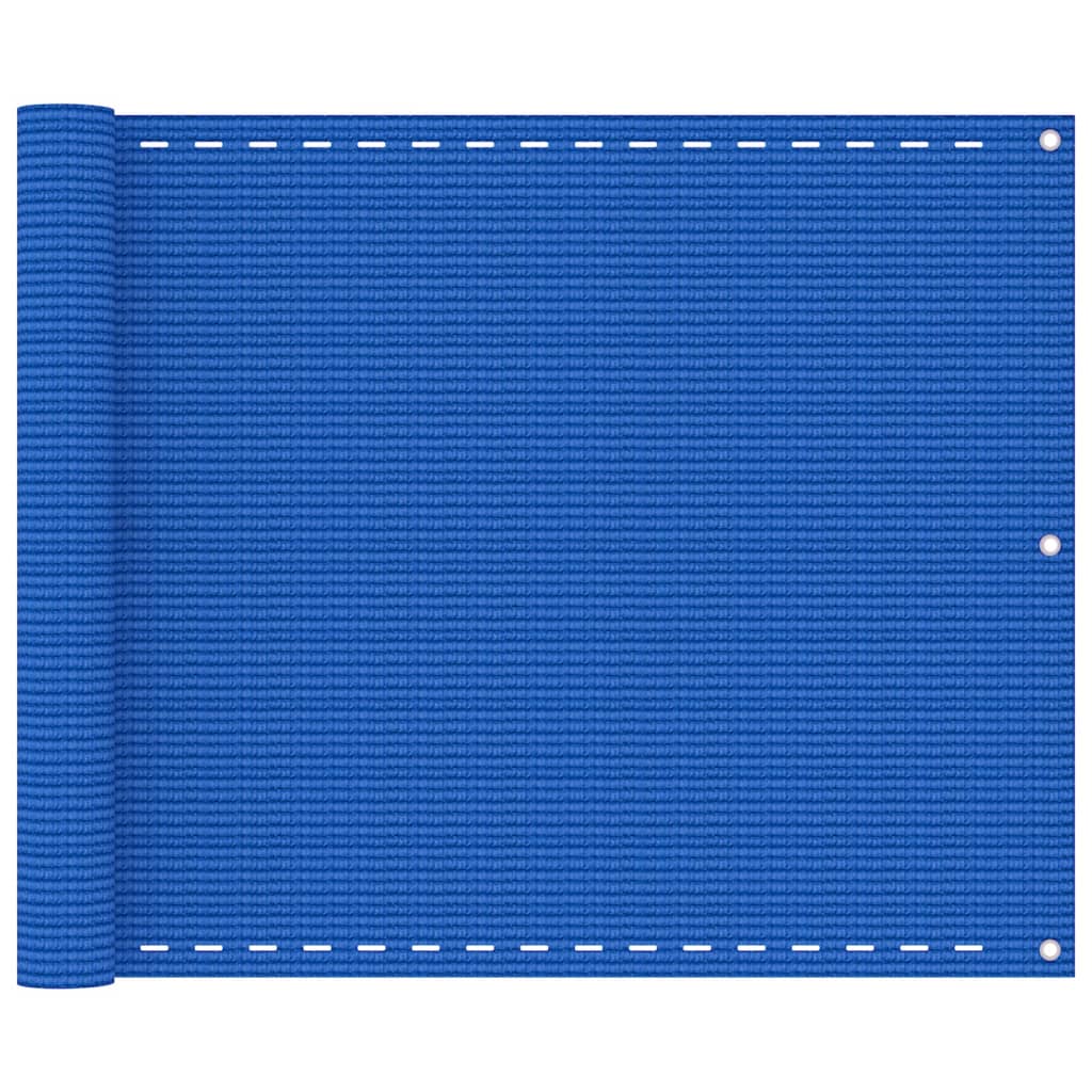 Paravan pentru balcon, albastru, 75x400 cm, HDPE - Lando