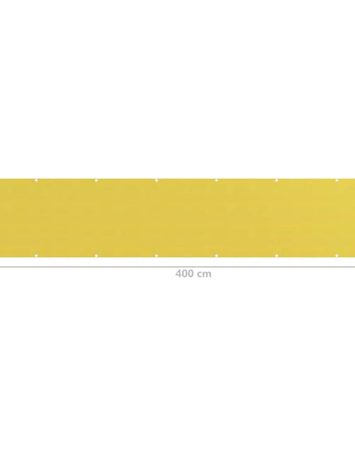 Загрузите изображение в средство просмотра галереи, Paravan pentru balcon, galben, 75 x 400 cm, HDPE - Lando
