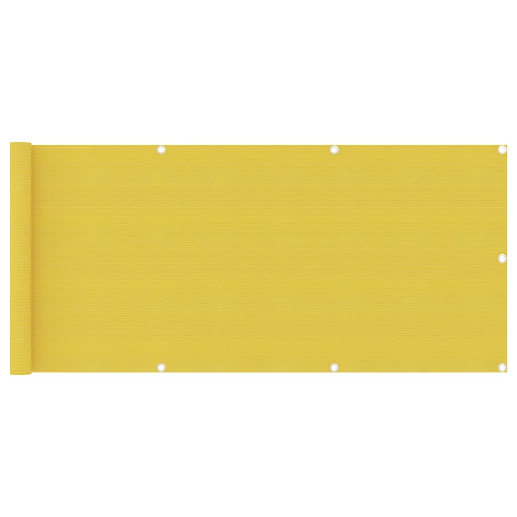 Paravan de balcon, galben, 75 x 500 cm, HDPE - Lando